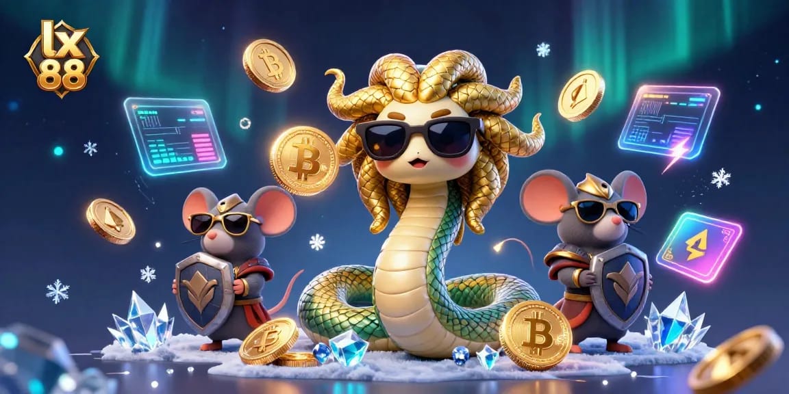 Engage with exciting games at lx 88, where Medusa meets Bitcoin in an enticing casino scene.