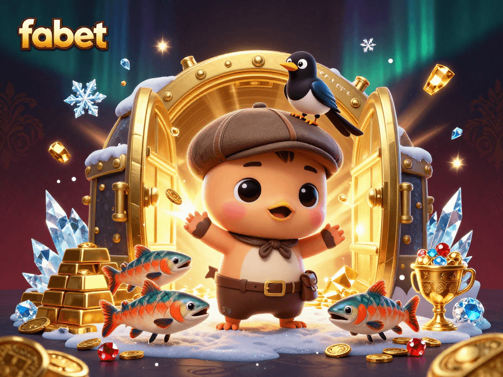 Experience fabet's thrilling adventures with cartoonish graphics of treasures and playful characters.