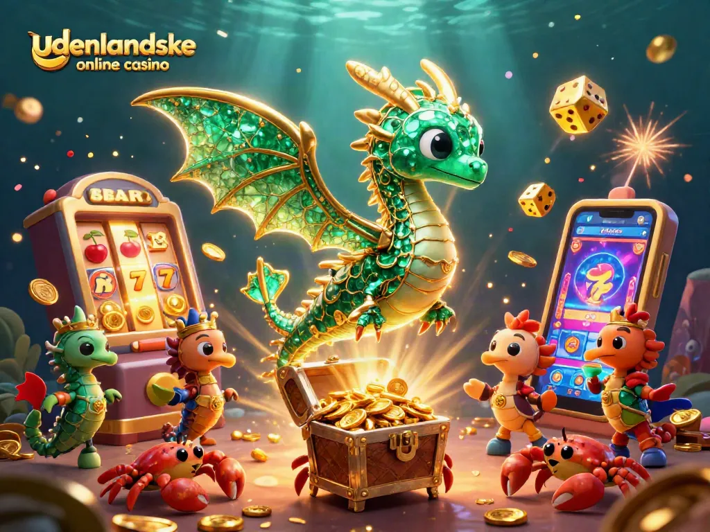 Win big at udenlandske online casino with vibrant 3D casino characters amidst dazzling game elements.
