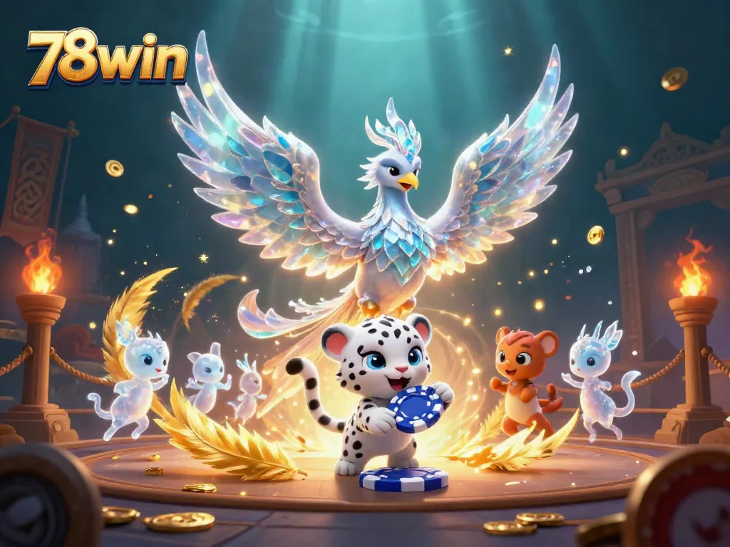 Join the excitement at 78win with vivid characters and casino elements for a thrilling gaming experience.