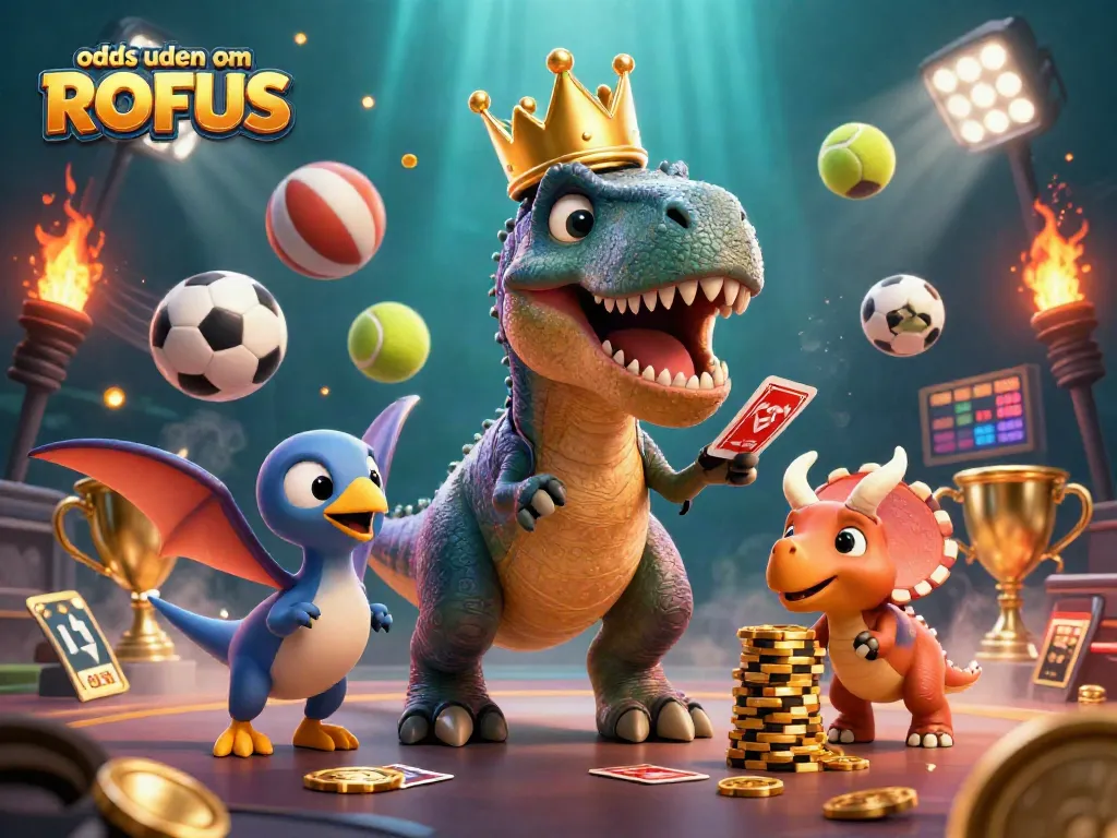 Experience thrilling action with odds uden om ROFUS showcased in a vibrant 3D casino scene.