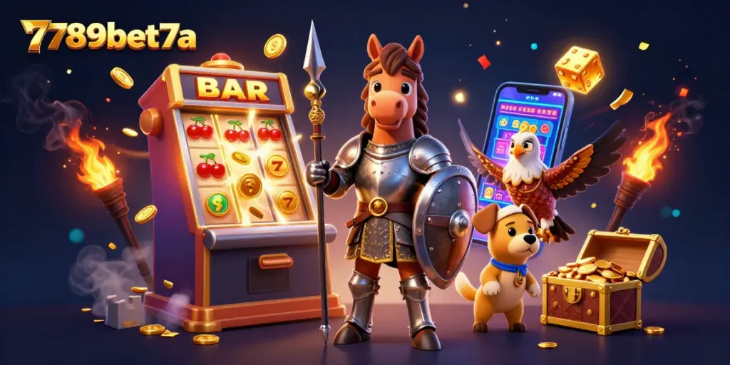 Engage with thrilling 789bet7a casino adventures featuring vibrant slots and gaming characters.