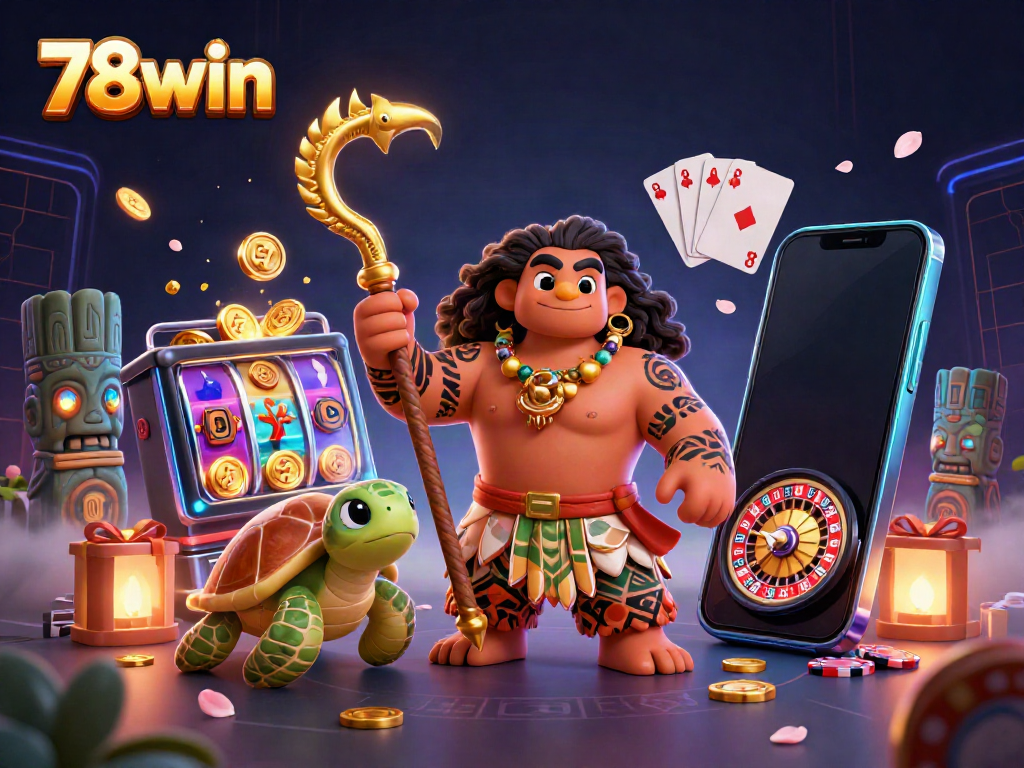 Experience the thrill of gambling at 78win with vibrant characters and dynamic game elements.
