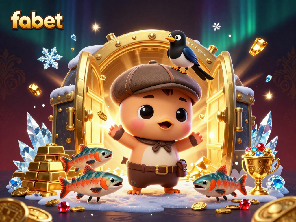 Experience fabet's thrilling adventures with cartoonish graphics of treasures and playful characters.