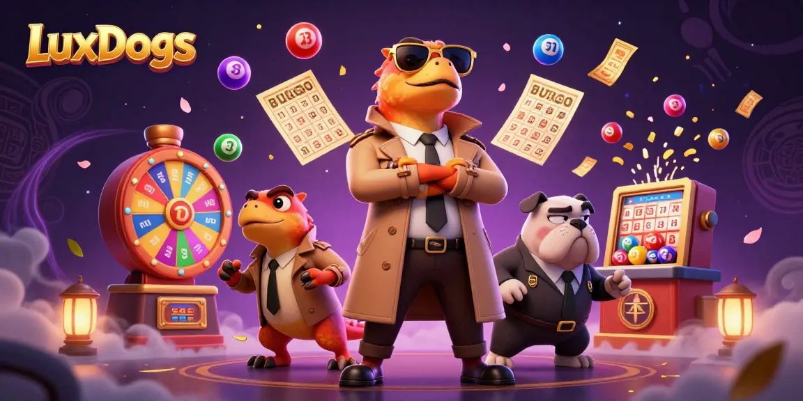 Luxdogs raptors humorously attempt entry into a casino lounge amidst dynamic gaming elements.